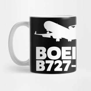 Boeing B727-200 Silhouette Print (White) Mug